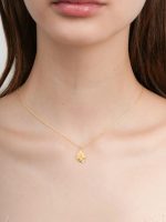 Violet Birthstone Flower Necklace – February Amethyst - Image 2
