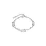 ELEMN 18K Gold Plated/Silver Titanium Bracelet with Babo & Cubic Zirconia