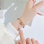 ELEMN 18K Gold Plated/Silver Titanium Bracelet with Babo & Cubic Zirconia - Image 2