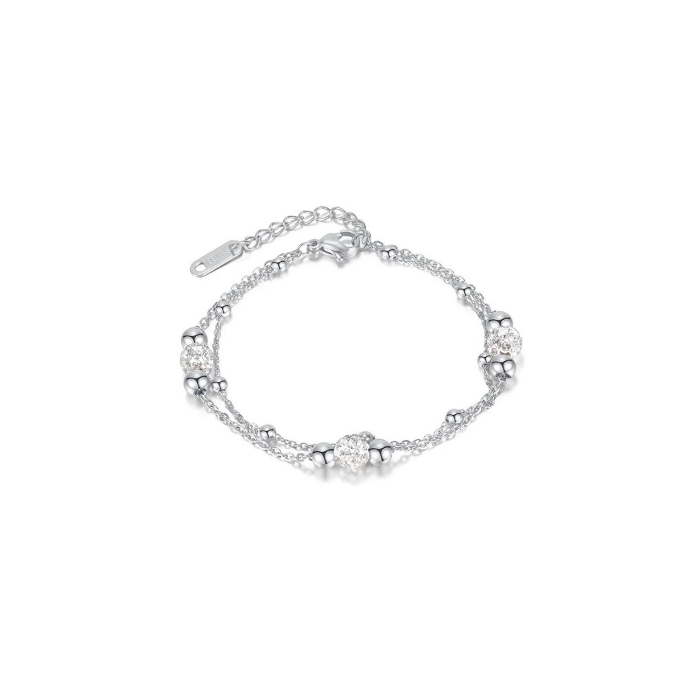NDA-15.jpg ELEMN 18K Gold Plated/Silver Titanium Bracelet with Babo & Cubic Zirconia - Image 1